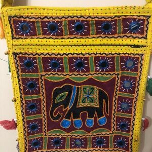 Traditional elephant crossbody bag